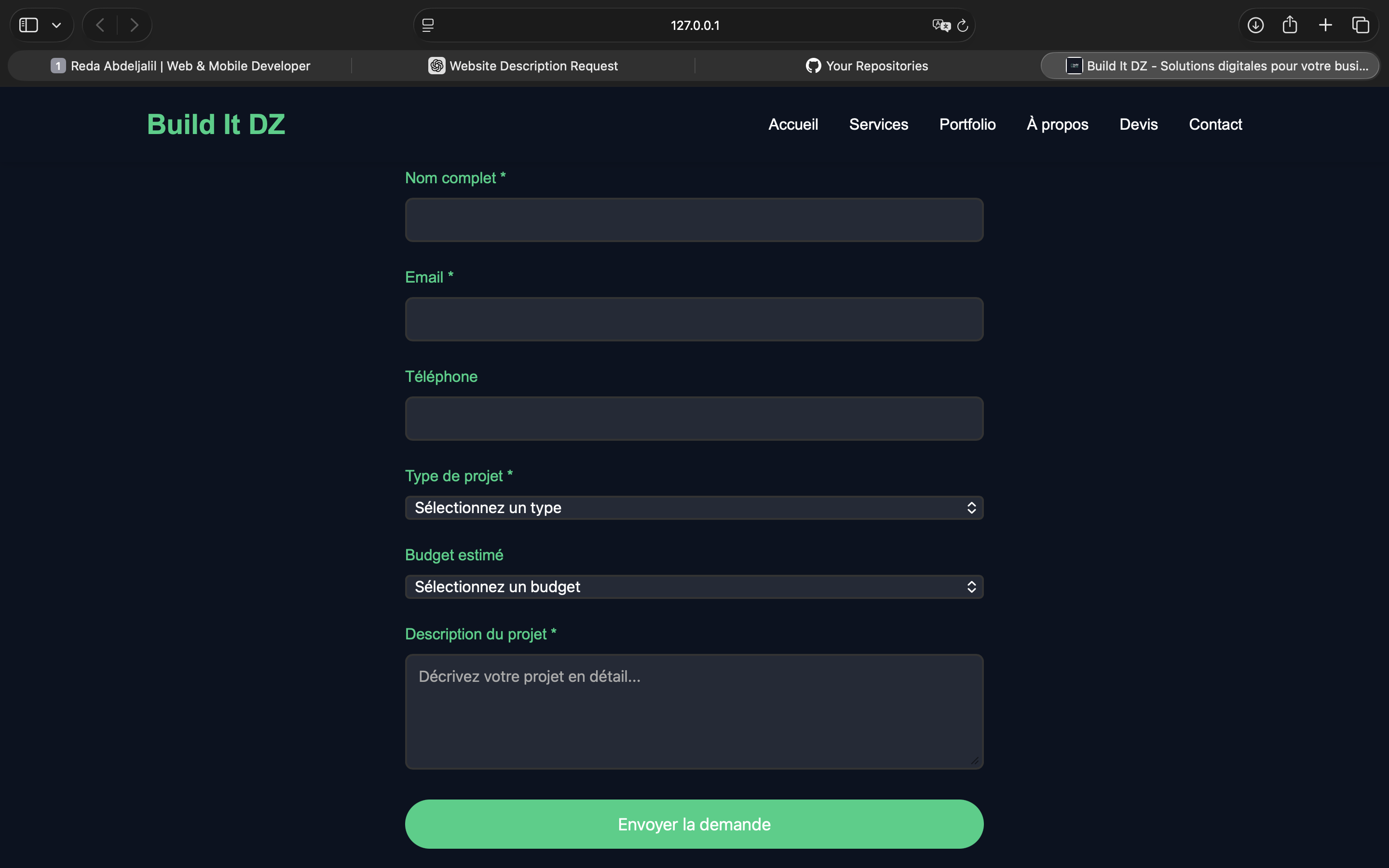 Website 3 Screenshot 4